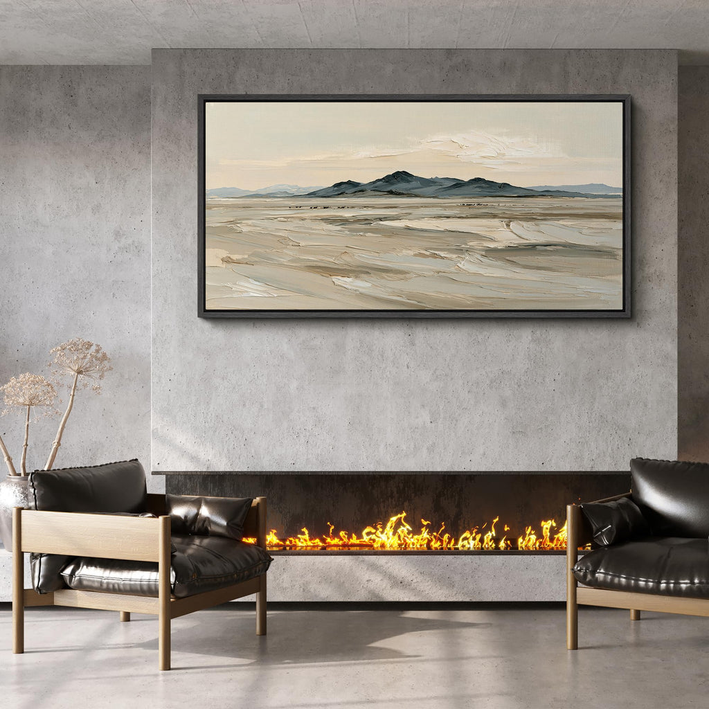 Extra Large Framed Canvas Prints Desert Horizon