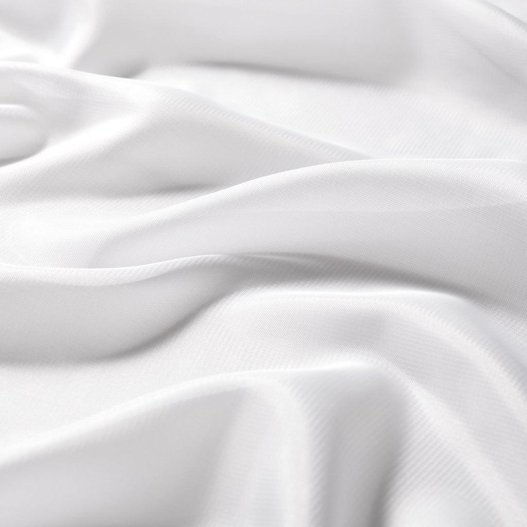 White Voile Fabric by The Yard, 63" Wide Chiffon Fabric, 1 Yard