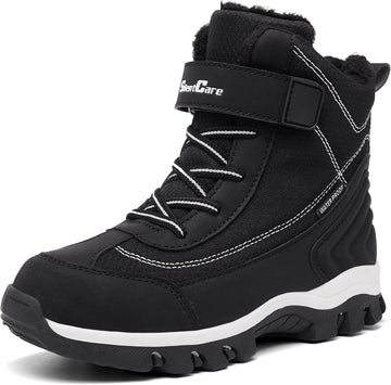Boy's Snow Boots Winter Waterproof Slip Resistant Cold Weather Kids Shoes Boots (Toddler/Little Kids/Big Kids)