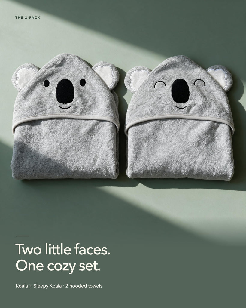 Baby Hooded Towels 2 Pack for Newborn & Toddler - Super Soft Baby Bath Towels with Hood, Highly Absorbent Viscose