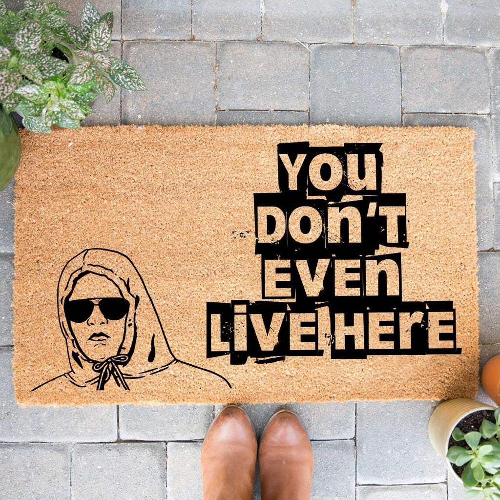 Funny Coir Doormat Welcome Front Door Porch Decor for The Entrance Way Heavy-Duty Non Slip Outdoor 30 x 18inch (You