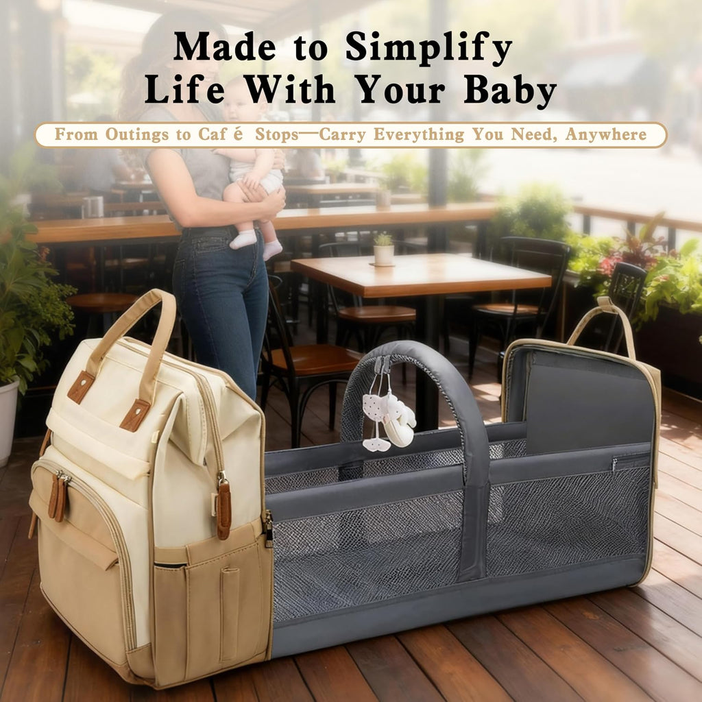 Large Diaper Bag Backpack Khaki