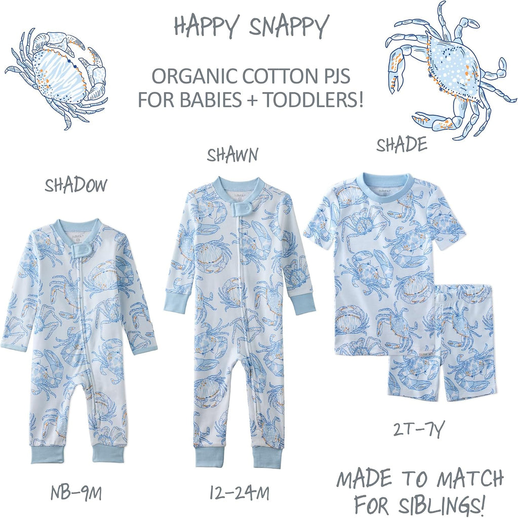 Shadow Sleep & Play 100% Cotton Footless Two Way Zip Front PJs