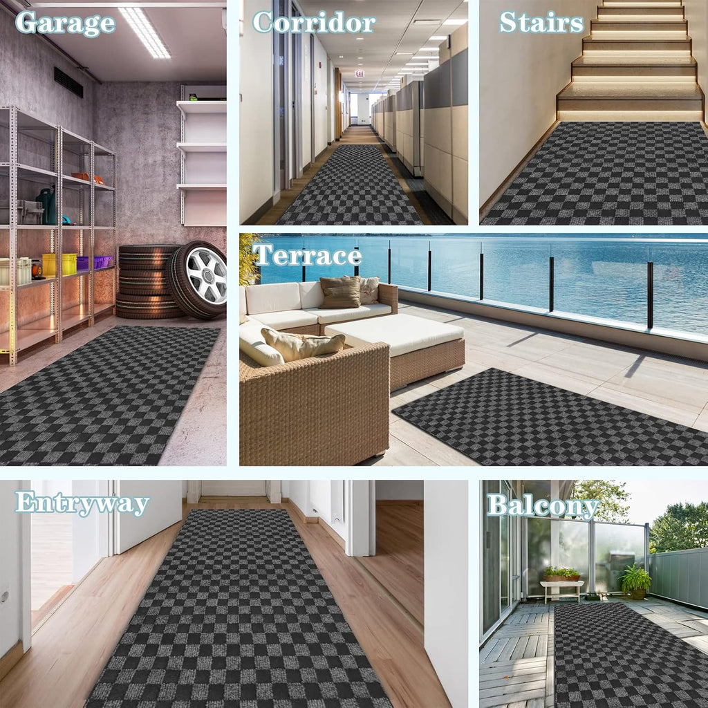 Runner Rug 2FT x 6FT, AYOHA 2'-82' Utility Carpet Runner Hallway Aisles Balcony Garages, Area Rugs with Non-Slip