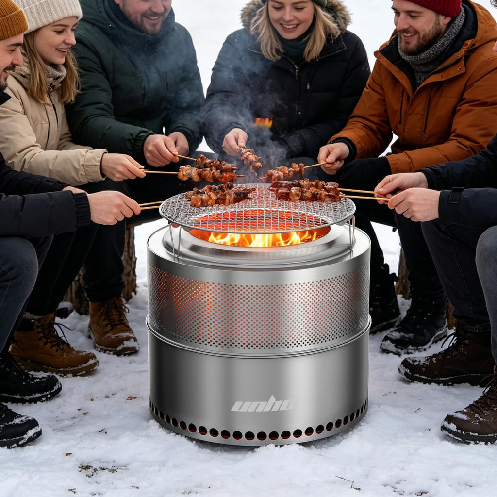20 Inch Stainless smokeless firepit for Outside Wood Burning Stove