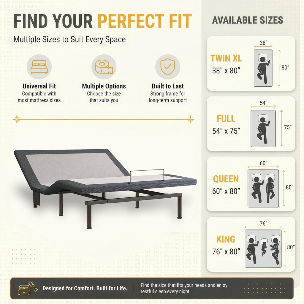 Queen Adjustable Bed Frame, Adjustable Bed Base Queen