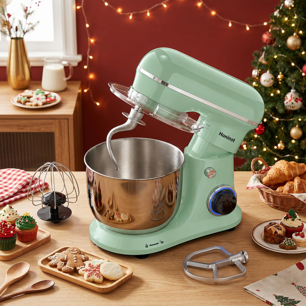 4QT Electric Stand Mixer, 10-Speed Tilt-Head Compact Kitchen Mixer