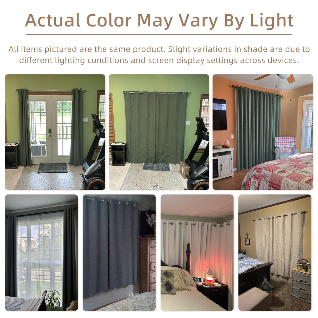 White Blackout Curtains 63 Inches Long 2 Panels
