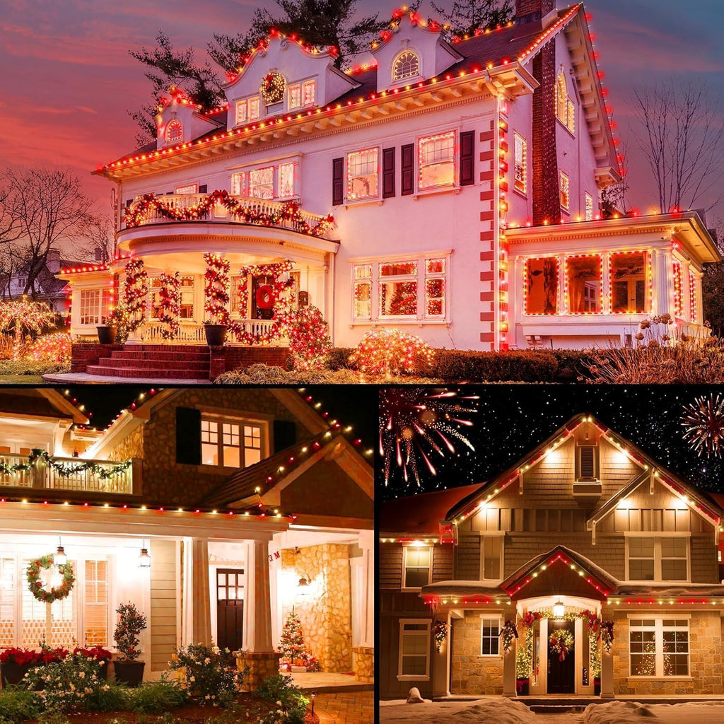 C9 Christmas String Lights Outdoor Led Fairy Lights Faceted Strawberry Lights Extendable UL Certified for Party