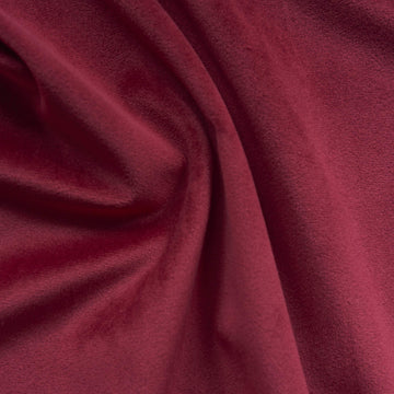 Solid Drapery/Upholstery Soft Velvet Fabric Color Red by The Yard