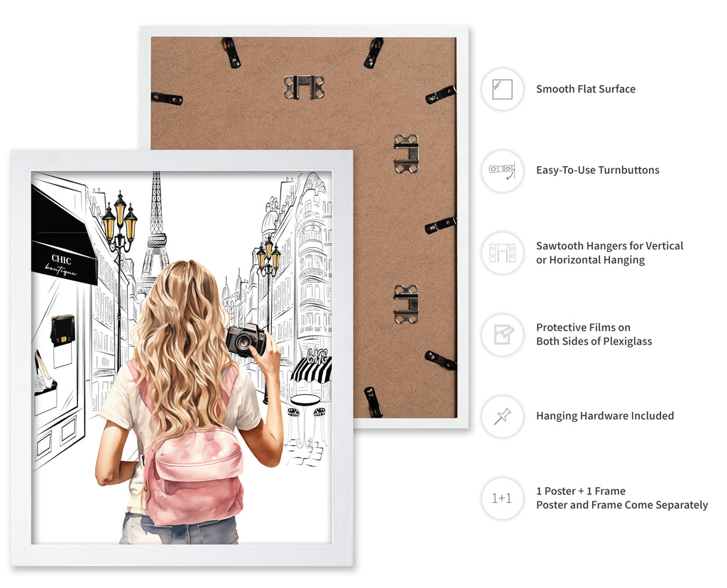 Master Fashion Poster - Lady With A Camera Print - Trendy - Paris - Modern - Gift for Women & Fashionista - Glamour