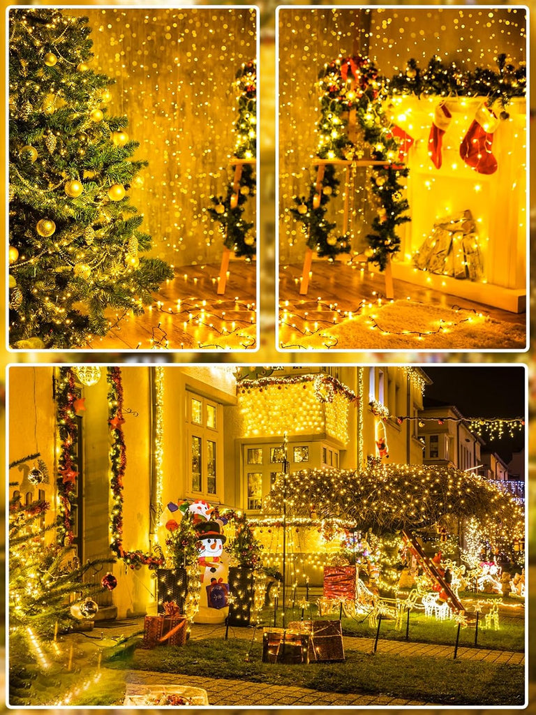 330FT 1000 LED Super Long Christmas Lights String Indoor Outdoor Warm White