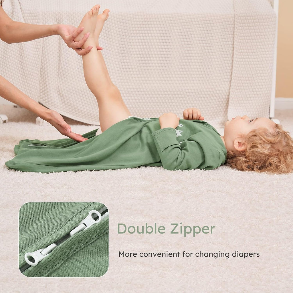 Baby Sleep Sack Long Sleeve 100% Cotton 2 Pack 0.5 Tog