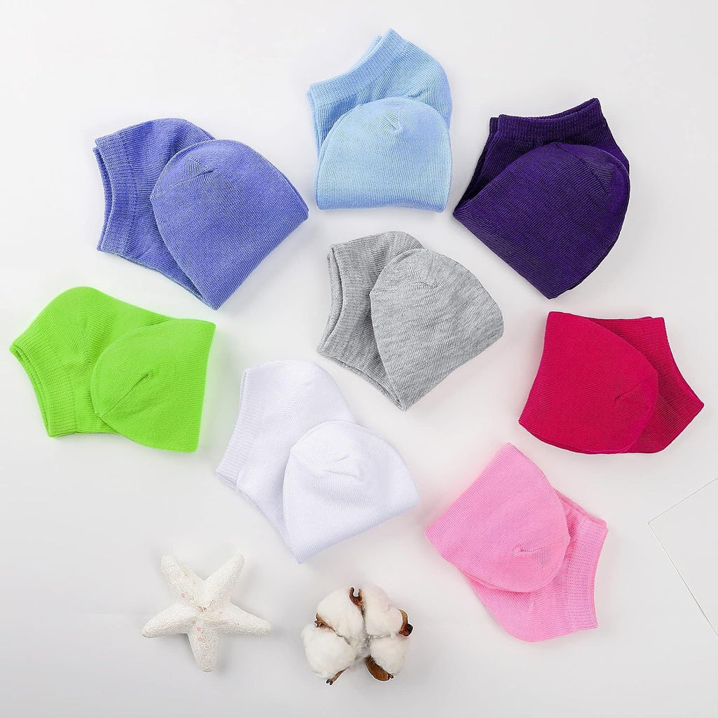 25Pack Kids Low Cut Ankle Socks Boys Girls Half Cushion Athletic Sock