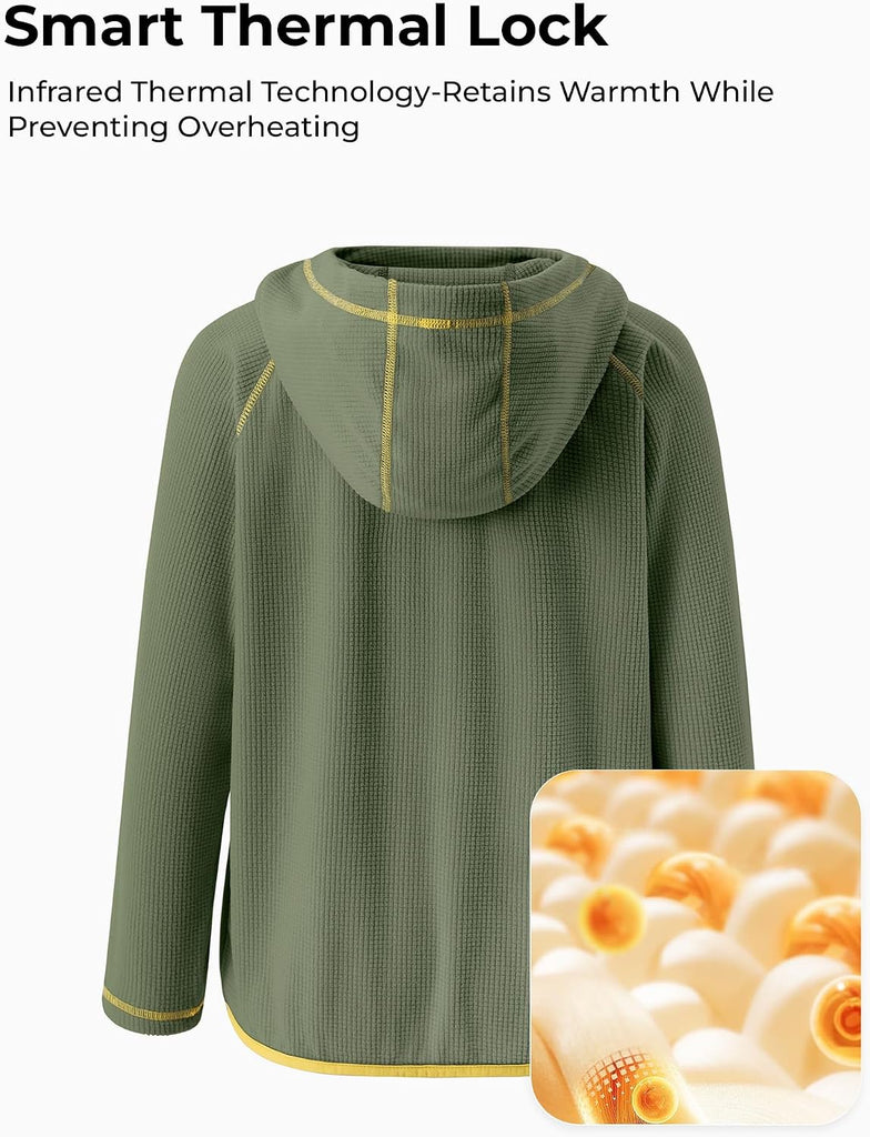 Boys Hoodies Thermal Long Sleeve Pullover with Pocket