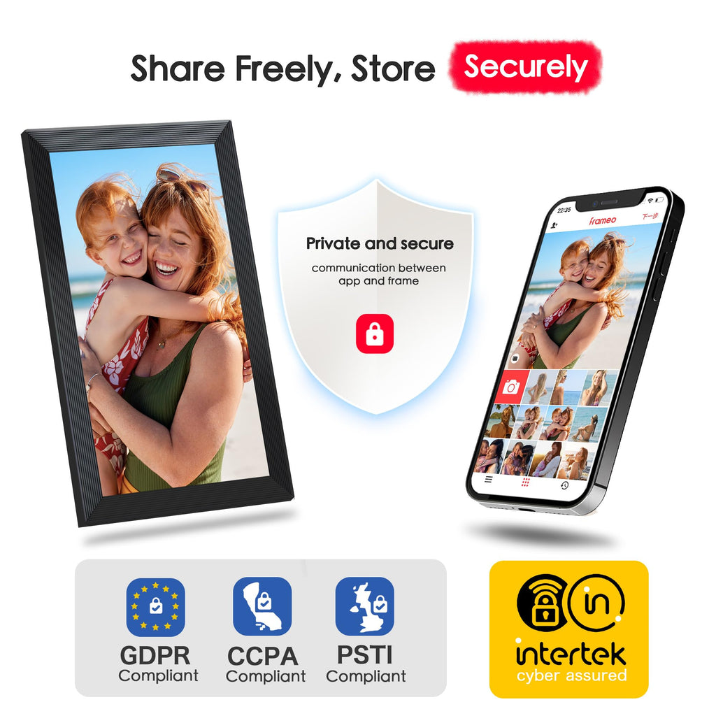 Frameo 15.6" Digital Picture Frame WiFi, Large Display Digital Photo Frame