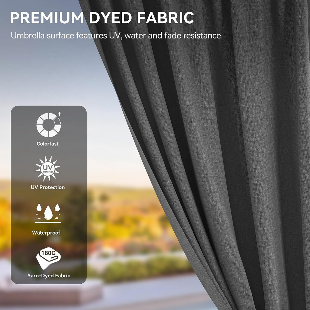 10X12FT Hard Top Gazebo Aluminum Frame Patios Double Roof Canopy Garden Metal Gazebo Tent Curtains Netting for Patios