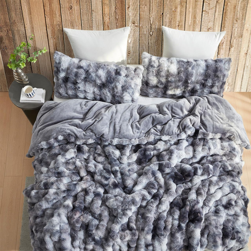 Beary Soft - Coma Inducer Alaskan King Comforter Set - Glacier Black Bear | Experience Coma Worthy Sleep with Cozy