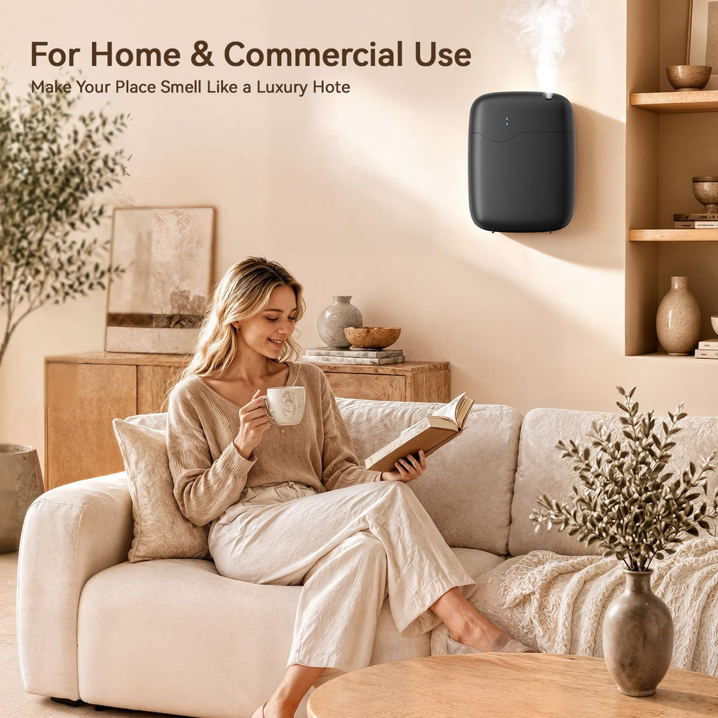 Waterless Essential Oil Diffuser with Bluetooth App Control