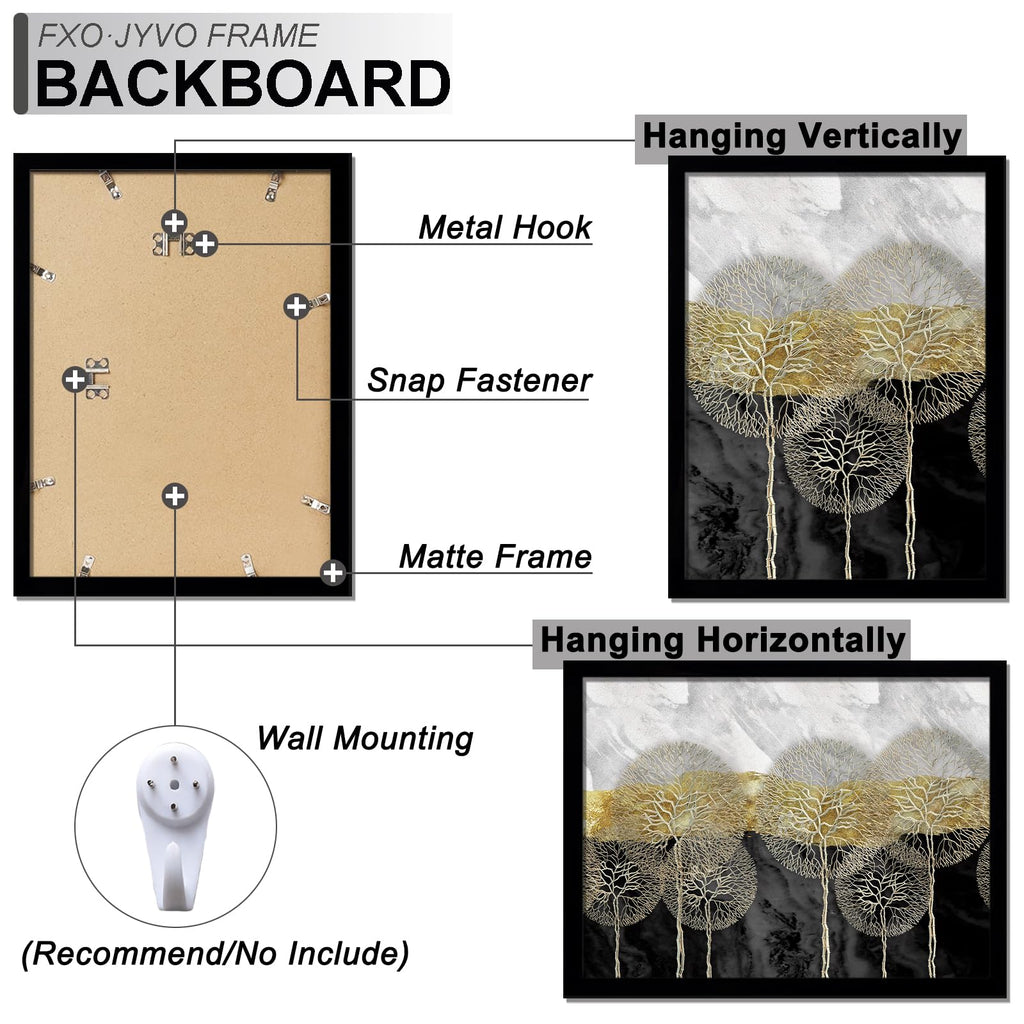 12x18 Picture Frame Set of 6 for Photo Poster Horizontally/Vertically