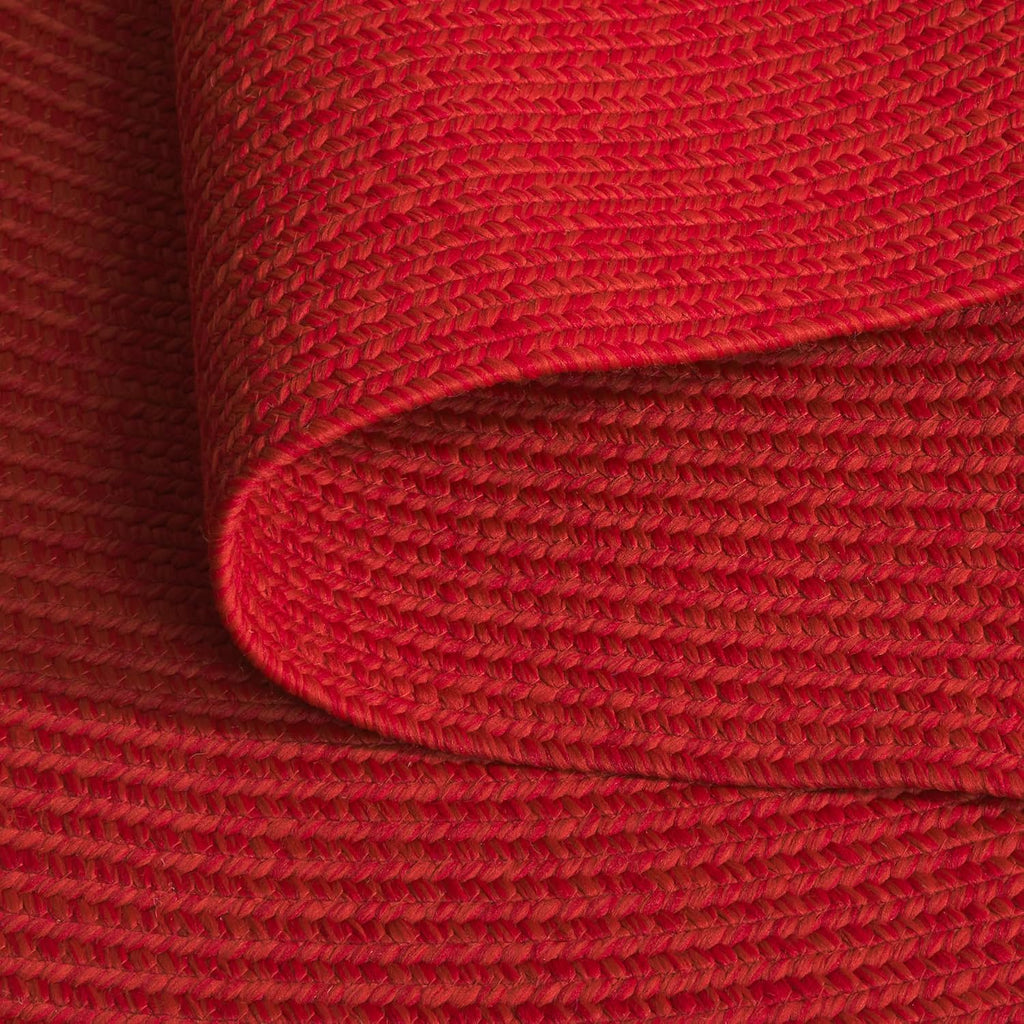Braided Indoor/Outdoor Washable Oval Rug, Rust & Red BRD317P