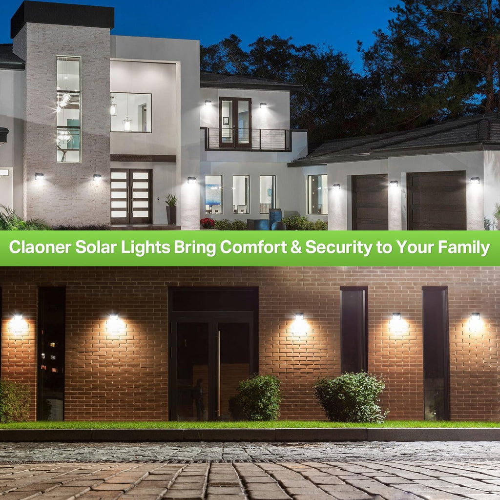 Solar Motion Lights Outdoor, Ultra Bright Solar Fence Lights with Motion Sensor, IP65 Waterproof Security Light 3