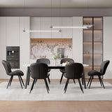 Nalupatio Dining Chairs Set of 2, Modern Dining Room Chairs Comfy Backrest Thick Upholstered Kitchen Chairs 19IN