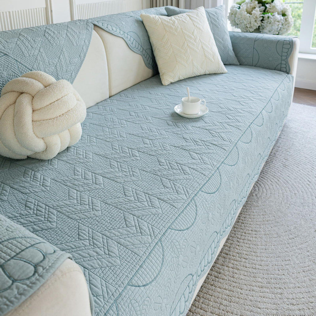 Quilted Couch Covers for Sofa Floral Couch Cover for Sectional Sofa