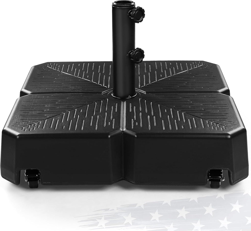 Umbrella Base with Wheels, 120 LBS Heavy Duty Patio Umbrella Stand
