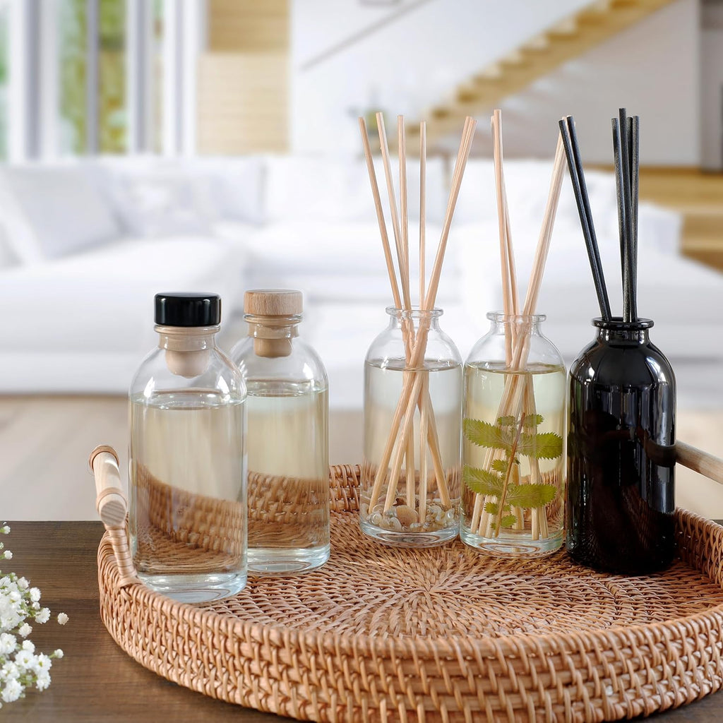 Eucalyptus & Sage Oil Reed Diffuser Refill | Eucalyptus, Sage, Mint, Lime and Cedarwood| Includes a Free Set of Reed - Set of 4