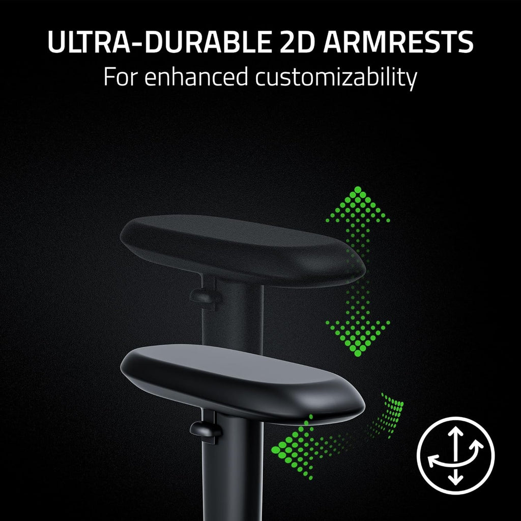Iskur V2 X NewGen Ergonomic Gaming Chair, Black/Green | Gen-2 EPU Leather with CoolTouch, Lumbar Support, Ultra-Wide