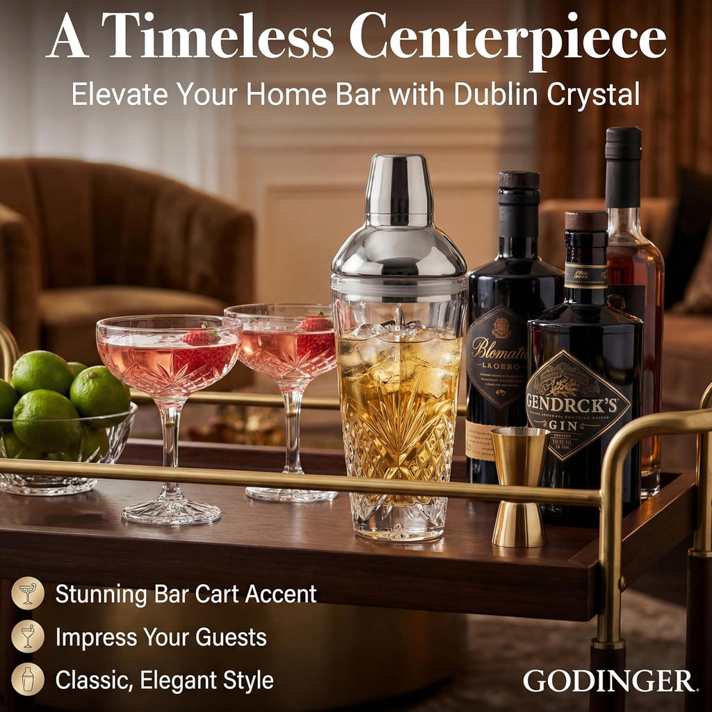 Dublin Cocktail Shaker, Martini Shaker, 17oz