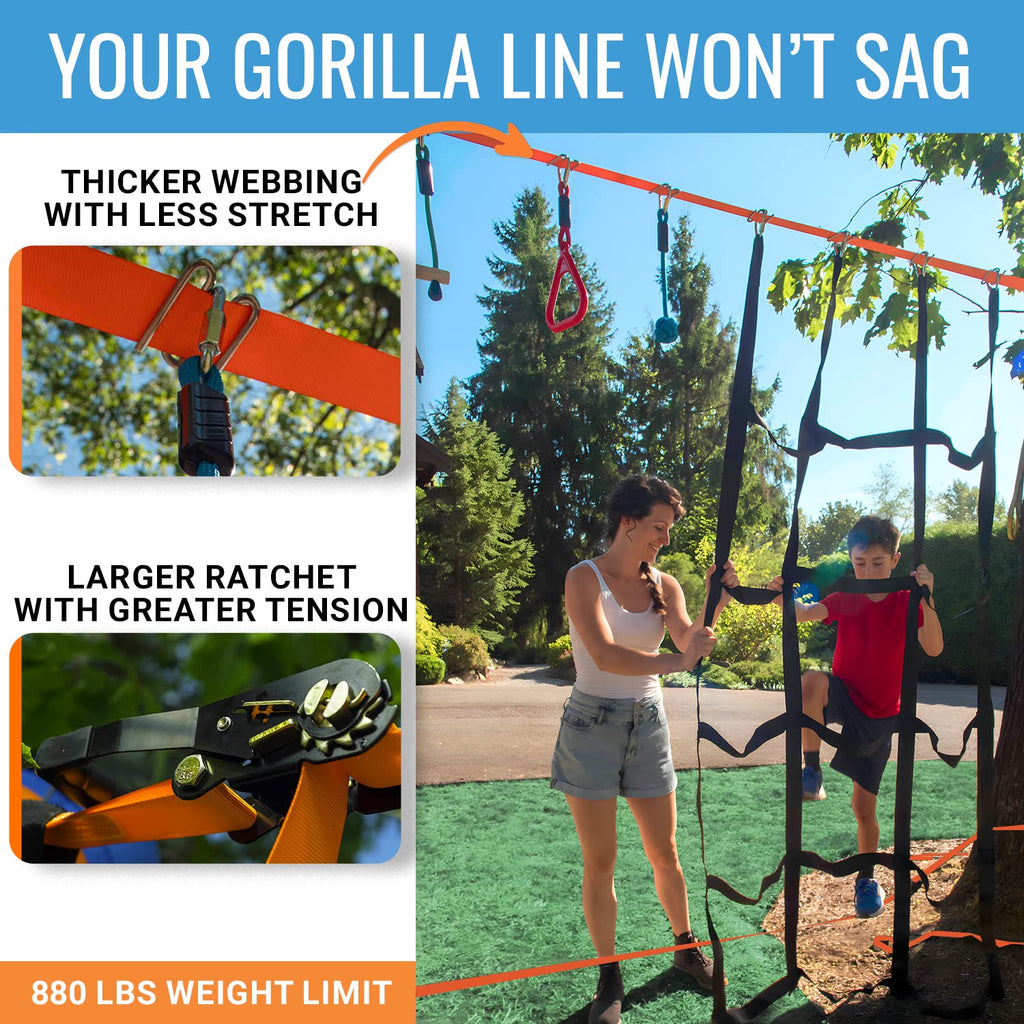 Warrior Obstacle Course for Kids, 2 x 60ft, 13 Obstacles