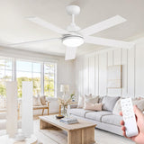 Fanbulous 80" Ceiling Fan with LED Light and Remote - Black