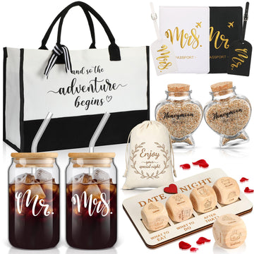 16 Pcs Wedding Gifts for Couple 2026 Honeymoon, Mr and Mrs