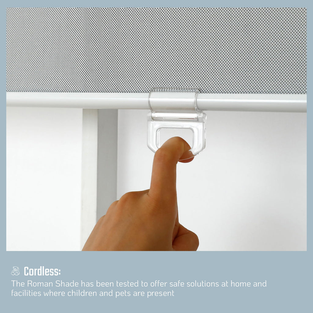 Solar Roller Shades Mesh Blinds Light Gray