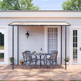10x6 Lean to Gazebo Outdoor Pergola with Water Resistant & U - Image 2