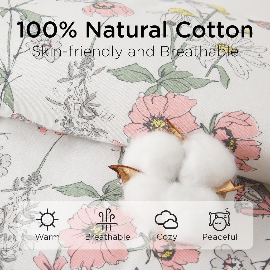 2.5 TOG Baby Sleep Sack 100% Cotton Winter Baby Wearable Blanket, Warm Quilted Comfy Toddler Sleeping Bag