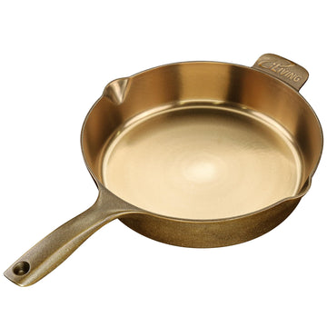 Seasoned Modern Heirloom Mirror Polished Cast Iron Skillet Pan 12" (2.7" Wall Height/3.7 L)