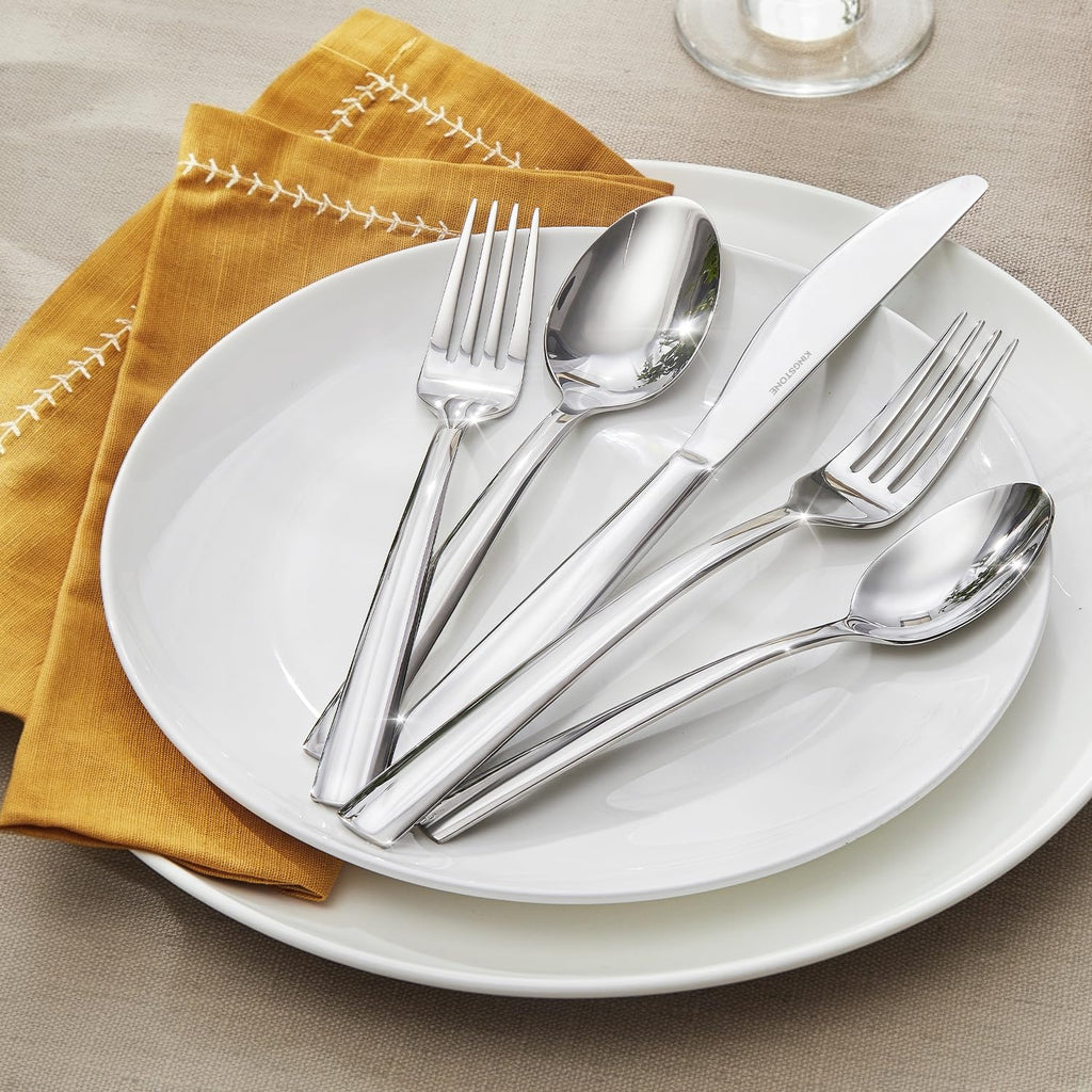 Silverware Set for 8, 40 Piece 18/10 Stainless Steel Flatware Set, Mirror Polished Cutlery Set with Knives Forks