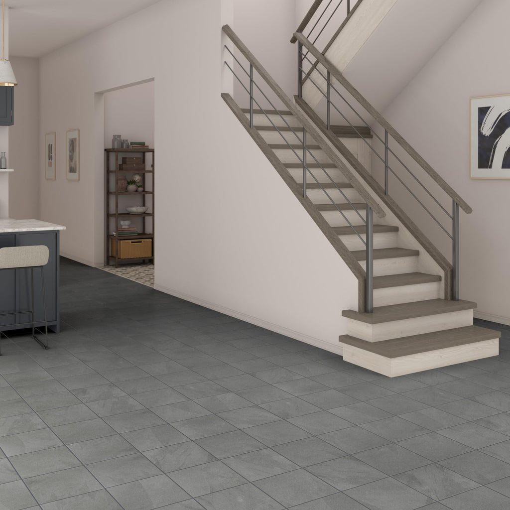 Natural Stone Slate 12" x 12" in Natural Cleft Brazil Grey (6 PC per Carton) (5.82 SQFT per Carton)
