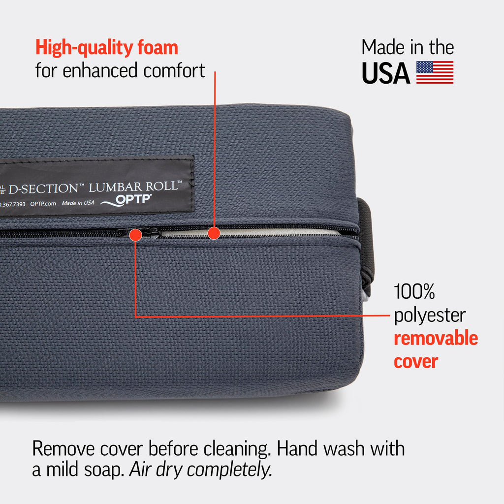 The Original McKenzie D-Section Lumbar Roll - Large, Firm Density