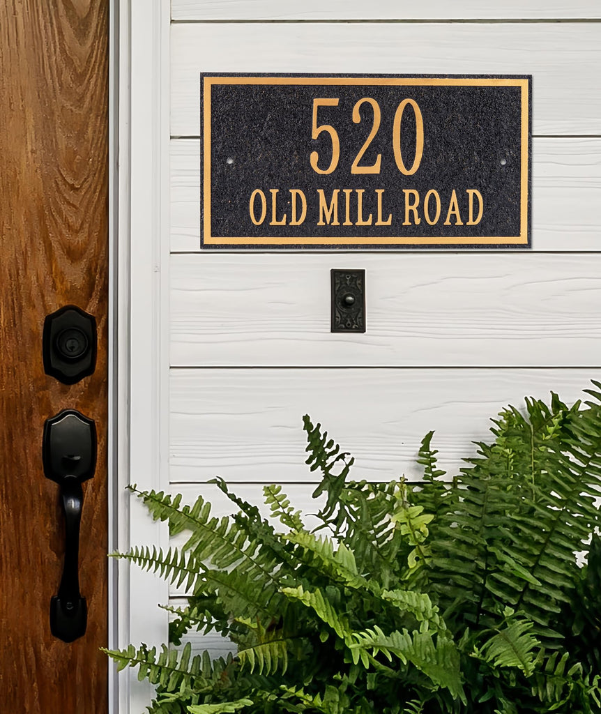 Plaque Sign, Address Numbers Signs Plate Outside Yard, Apartment, Office, Mailbox, Street, Garage, 911 Visibility Signage