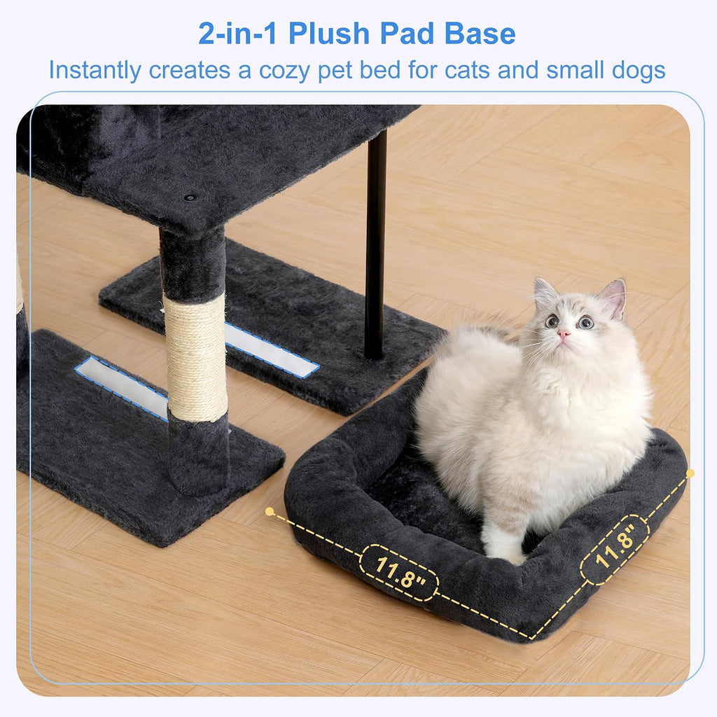 Cat Tree, 45.3" Cat Tower for Indoor Cats with Large Perch