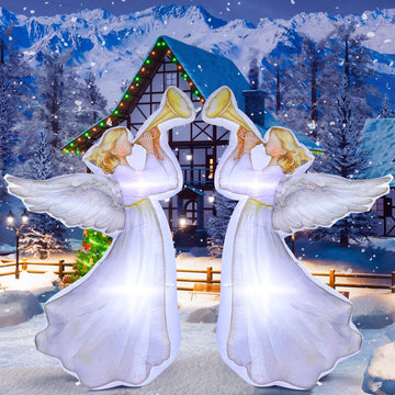 5.91ft Christmas Inflatable Angel Outdoor Large Decorations