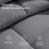 Ivy Union Queen Comforter Set - Comfy, Breathable, All Season - Down Alternative Comforter & Shams