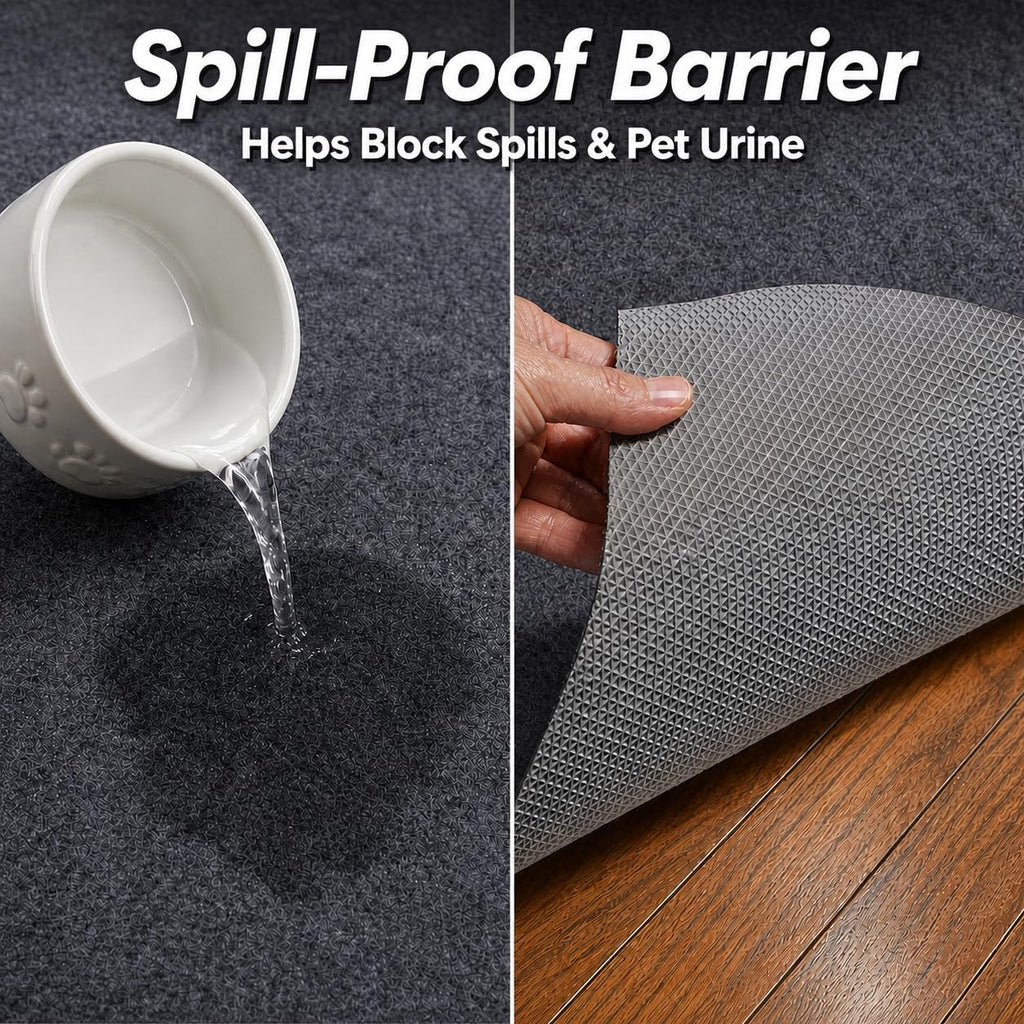 Non Slip Rug Pad 5x7 Ft, 1/4" Thick Rug Mats, Carpet Padding for Under Rugs
