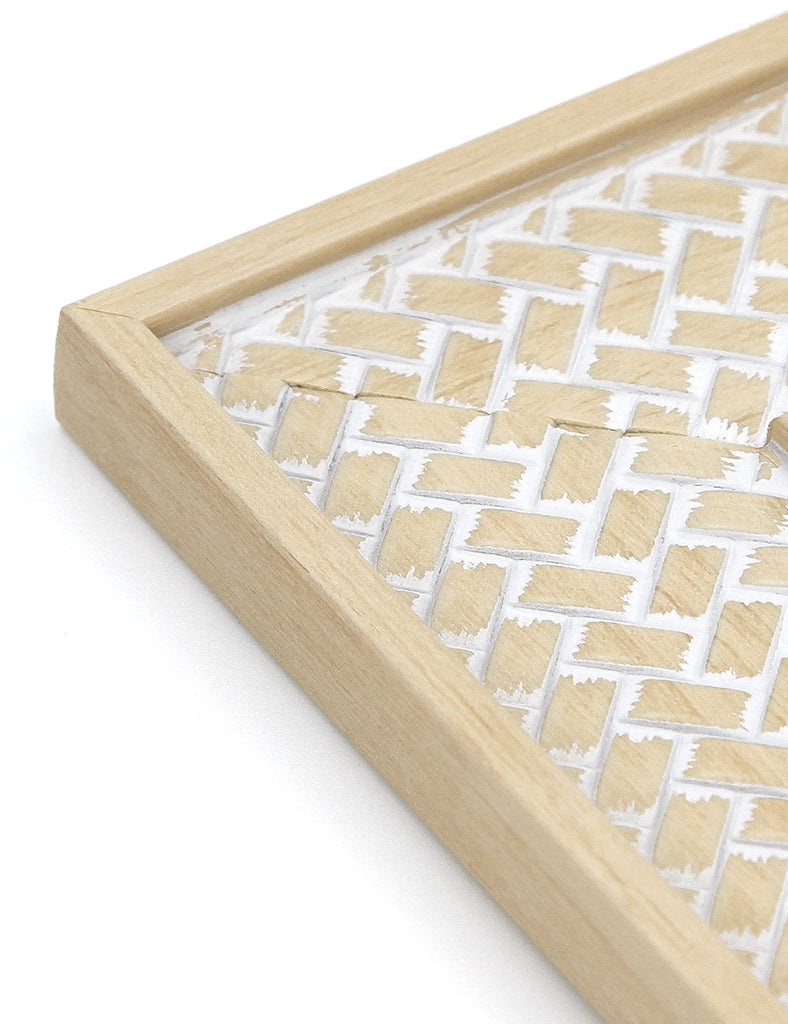 Boho 5x7 Picture Frame Beige Rattan Photo Frame