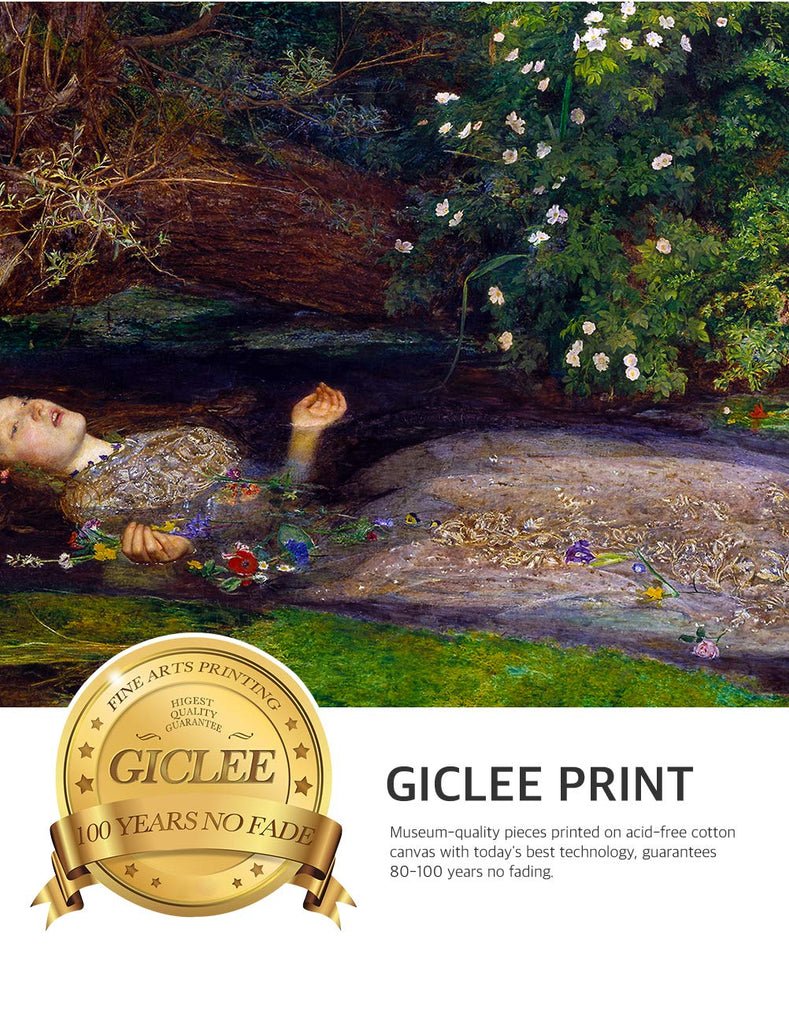 Ophelia Gold Framed Wall Art, 29x21