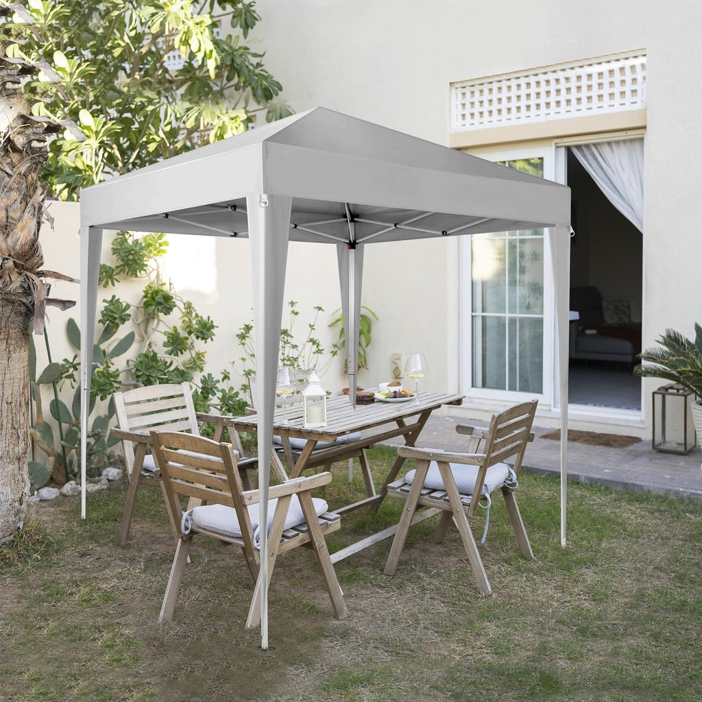 6.5x6.5ft Pop Up Canopy Tent with Carry Bag White